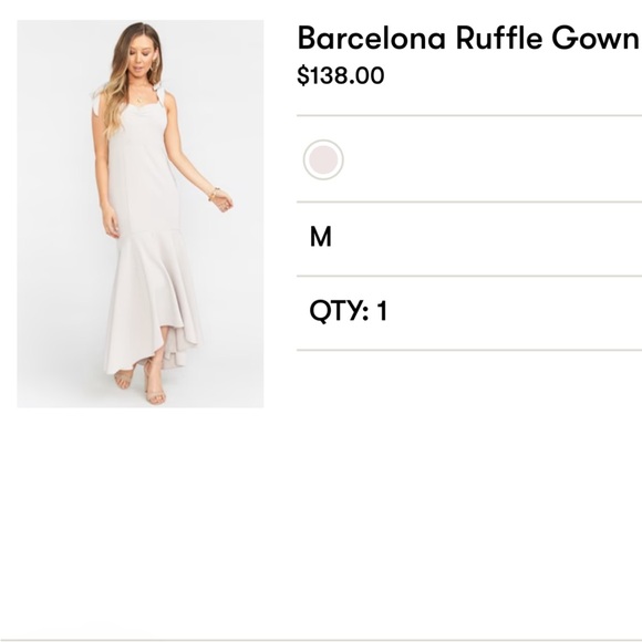Show me your Mumu Barcelona Ruffle Gown - Picture 6 of 6